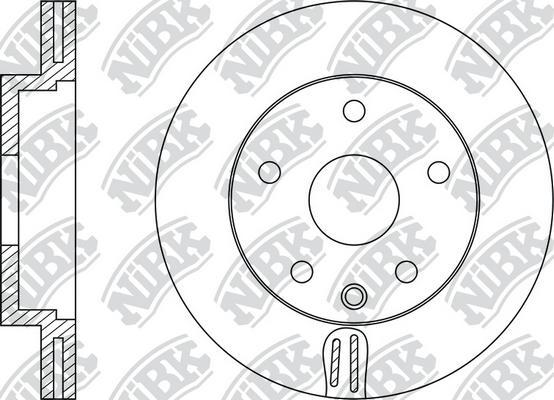 NiBK RN1389 - Brake Disc www.autospares.lv