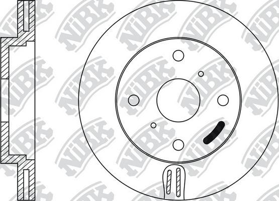 NiBK RN1323 - Brake Disc www.autospares.lv