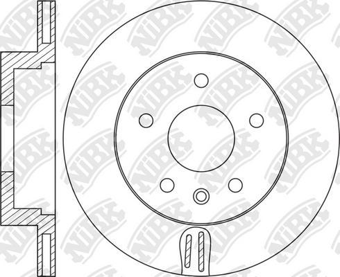 NiBK RN1295 - Тормозной диск www.autospares.lv