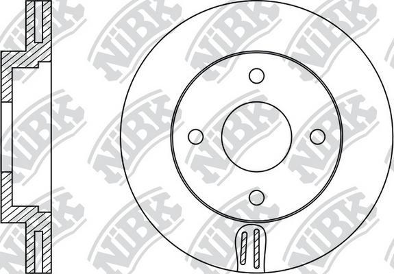 NiBK RN22004 - Bremžu diski www.autospares.lv