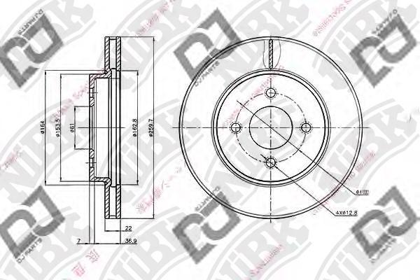 NiBK RN22003 - Bremžu diski autospares.lv