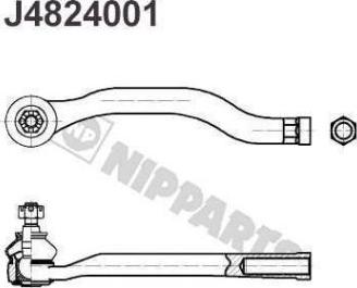 Nipparts J4824001 - Stūres šķērsstiepņa uzgalis autospares.lv