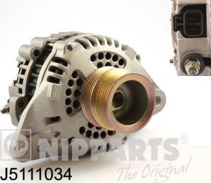 Nipparts J5111034 - Генератор www.autospares.lv