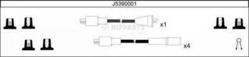 Nipparts J5390001 - Augstsprieguma vadu komplekts www.autospares.lv