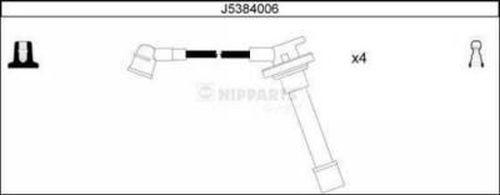 Nipparts J5384006 - Augstsprieguma vadu komplekts www.autospares.lv