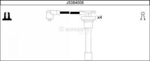 Nipparts J5384008 - Augstsprieguma vadu komplekts www.autospares.lv