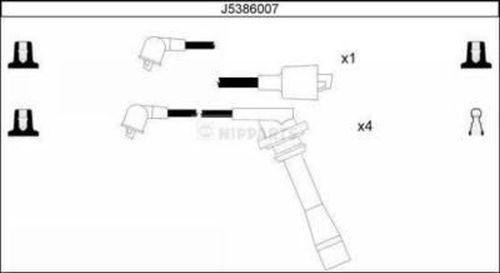 Nipparts J5386007 - Augstsprieguma vadu komplekts www.autospares.lv