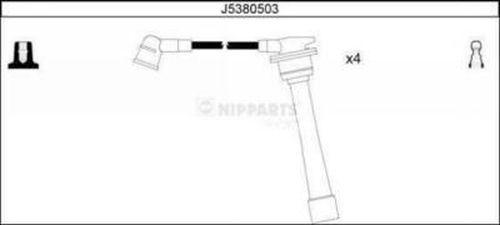 Nipparts J5380503 - Augstsprieguma vadu komplekts www.autospares.lv