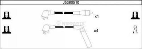 Nipparts J5380510 - Augstsprieguma vadu komplekts www.autospares.lv