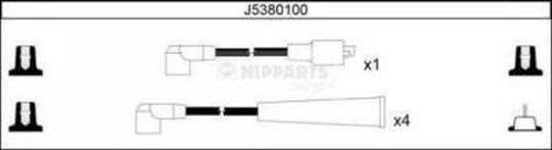 Nipparts J5380100 - Augstsprieguma vadu komplekts www.autospares.lv