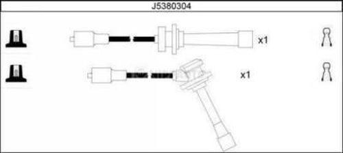 Nipparts J5380304 - Augstsprieguma vadu komplekts www.autospares.lv