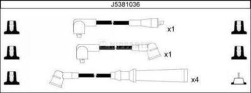 Nipparts J5381036 - Augstsprieguma vadu komplekts www.autospares.lv