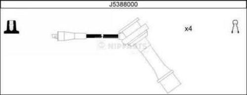 Nipparts J5388000 - Augstsprieguma vadu komplekts www.autospares.lv