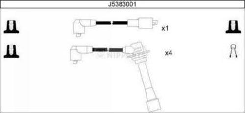 Nipparts J5383001 - Augstsprieguma vadu komplekts www.autospares.lv