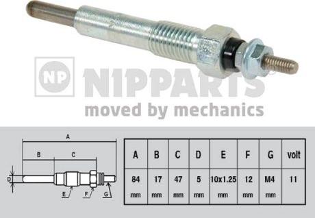 Nipparts J5719009 - Kvēlsvece www.autospares.lv