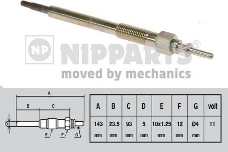 Nipparts J5714001 - Kvēlsvece www.autospares.lv