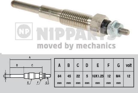 Nipparts J5713005 - Kvēlsvece autospares.lv