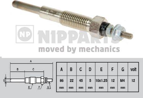 Nipparts J5713002 - Kvēlsvece autospares.lv