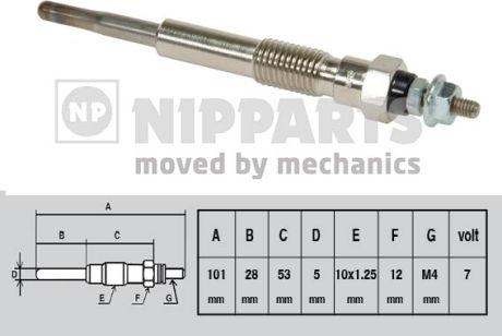 Nipparts J5712000 - Kvēlsvece autospares.lv