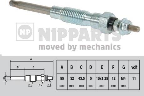 Nipparts J5712008 - Kvēlsvece www.autospares.lv