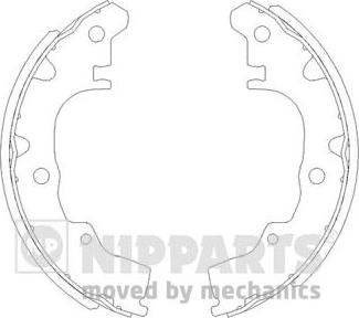 Nipparts J3506003 - Brake Shoe Set www.autospares.lv