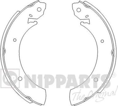 Nipparts J3500502 - Bremžu loku komplekts www.autospares.lv