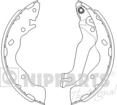 Nipparts J3500525 - Brake Shoe Set www.autospares.lv