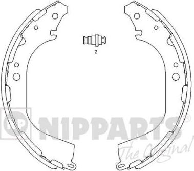 Nipparts J3501045 - Brake Shoe Set www.autospares.lv