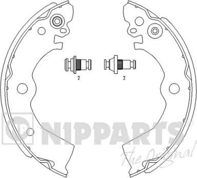 Nipparts J3501042 - Brake Shoe Set www.autospares.lv