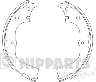 Nipparts J3502046 - Brake Shoe Set www.autospares.lv