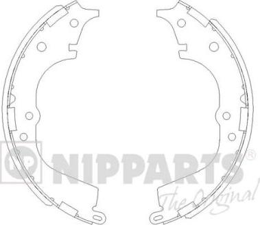 Nipparts J3502065 - Brake Shoe Set www.autospares.lv