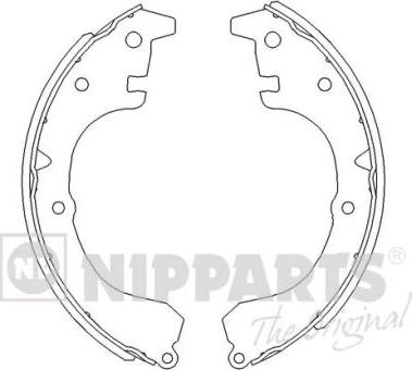 Nipparts J3502006 - Brake Shoe Set www.autospares.lv