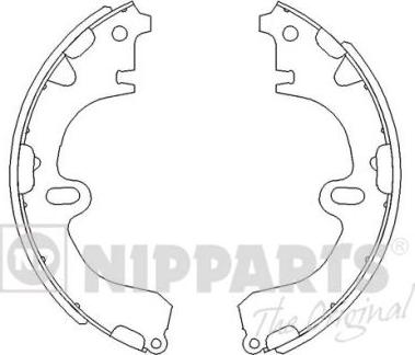 Nipparts J3502001 - Brake Shoe Set www.autospares.lv