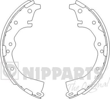 Nipparts J3502022 - Brake Shoe Set www.autospares.lv