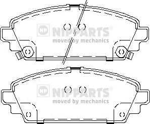 Nipparts J3604048 - Bremžu uzliku kompl., Disku bremzes autospares.lv