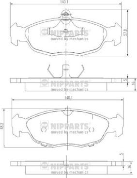 FTE BL1299B1 - Brake Pad Set, disc brake www.autospares.lv