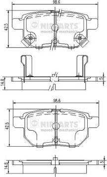 Klaxcar France 24521z - Тормозные колодки, дисковые, комплект www.autospares.lv