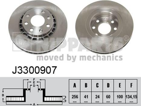 Nipparts J3300907 - Bremžu diski autospares.lv