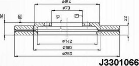 Nipparts J3301066 - Bremžu diski www.autospares.lv