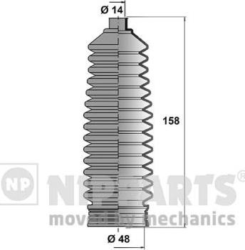 Nipparts J2840302 - Putekļusargu komplekts, Stūres iekārta www.autospares.lv