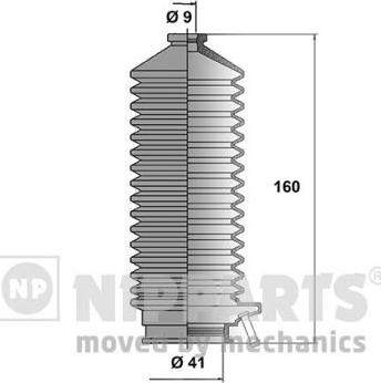 Nipparts J2841003 - Putekļusargu komplekts, Stūres iekārta www.autospares.lv