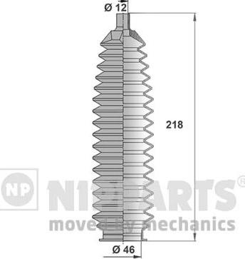 Nipparts J2841016 - Putekļusargu komplekts, Stūres iekārta autospares.lv