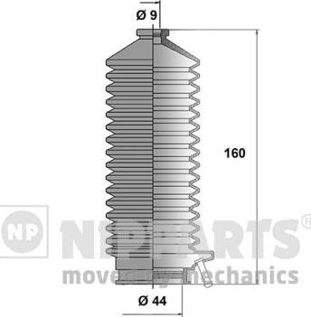 Nipparts J2842007 - Putekļusargu komplekts, Stūres iekārta www.autospares.lv