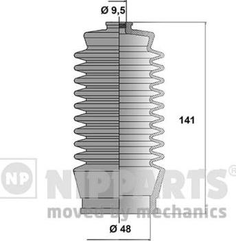 Nipparts J2842018 - Putekļusargu komplekts, Stūres iekārta autospares.lv