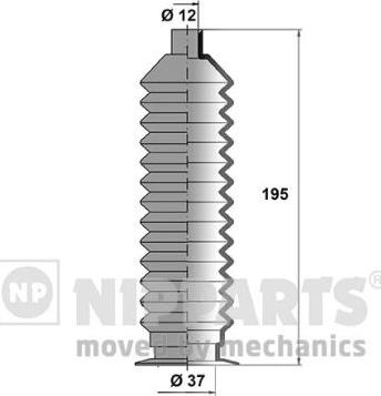 Nipparts J2847003 - Putekļusargu komplekts, Stūres iekārta autospares.lv