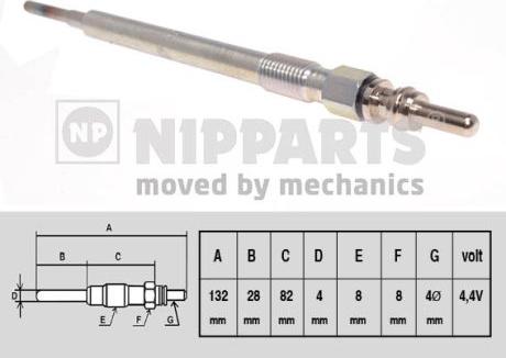 Nipparts N5710504 - Kvēlsvece www.autospares.lv