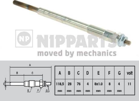 Nipparts N5713014 - Kvēlsvece www.autospares.lv