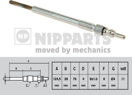 Nipparts N5712026 - Kvēlsvece www.autospares.lv