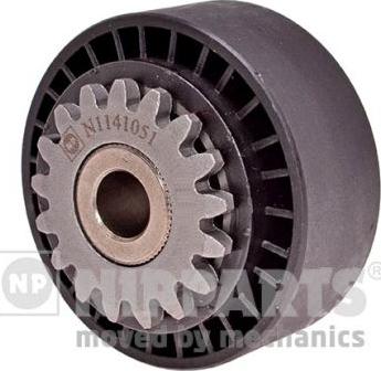 Nipparts N1141051 - Ролик, поликлиновый ремень www.autospares.lv