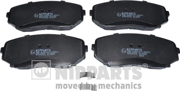 Nipparts N3605056 - Bremžu uzliku kompl., Disku bremzes www.autospares.lv